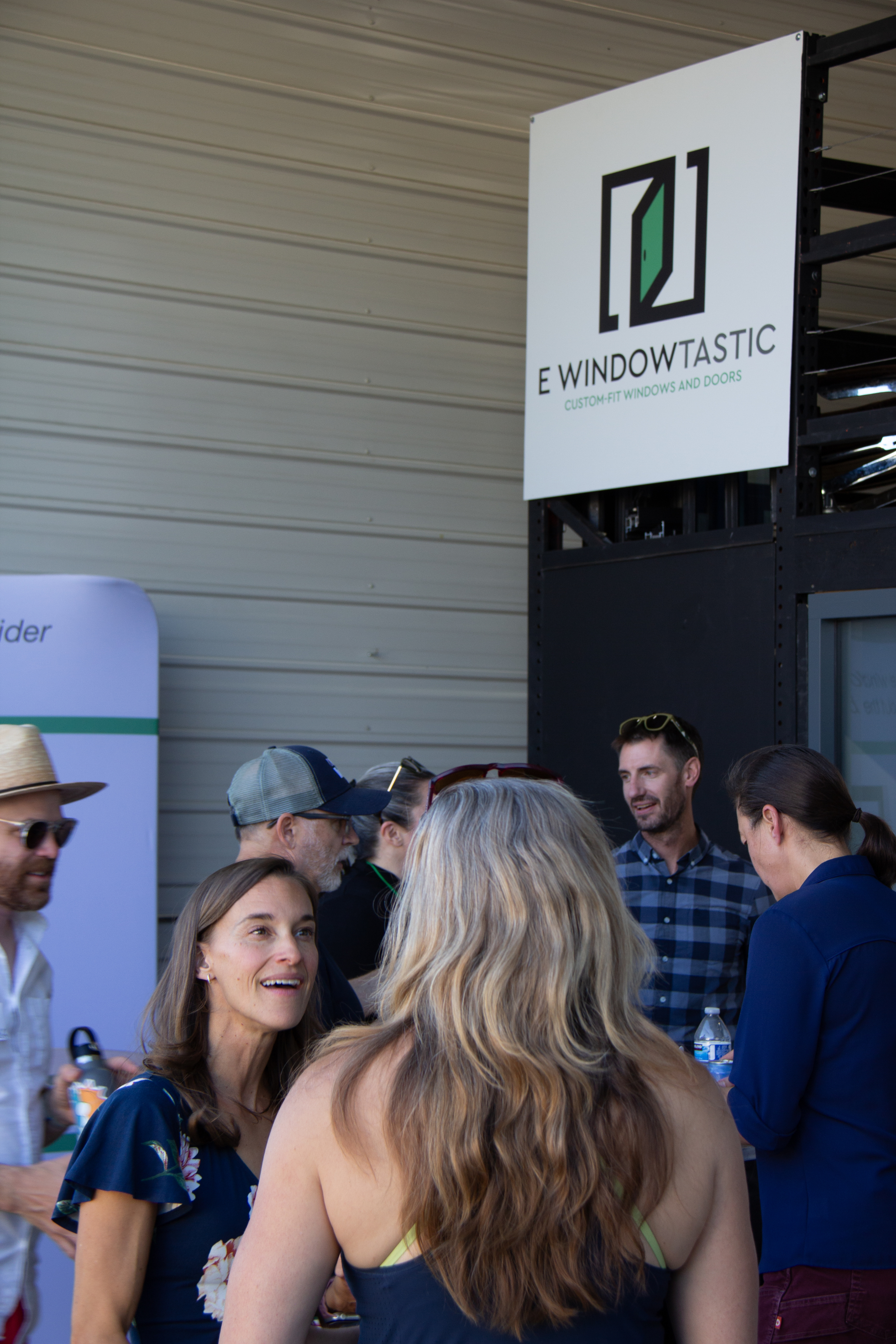 Visitors meeting the E Windowtastic team at their exhibition stand