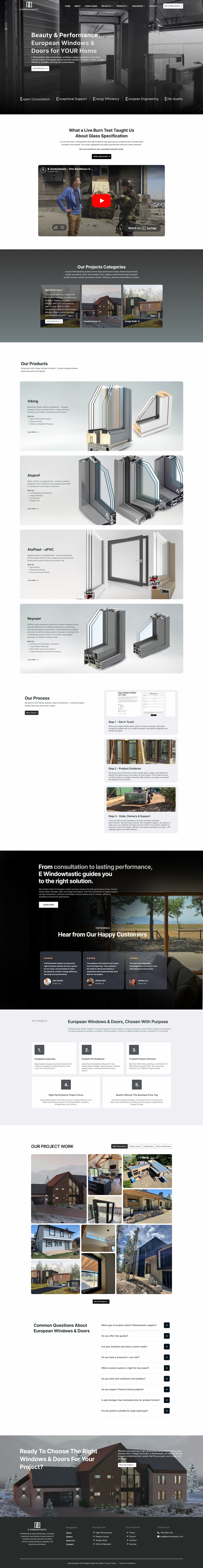 E Windowtastic's redesigned website